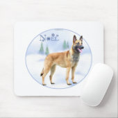 Tapis De Souris Noel Belge Malinois (Avec souris)
