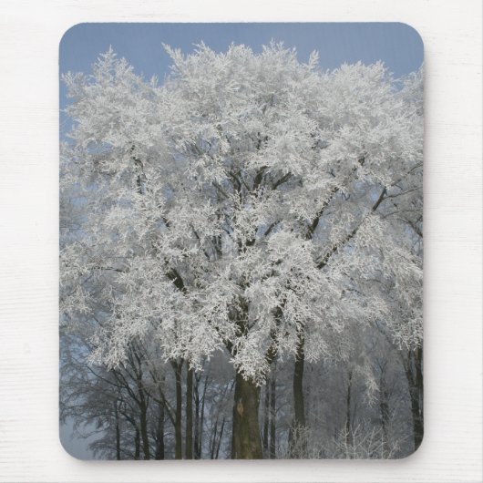 Tapis De Souris Noël blanc (Devant)