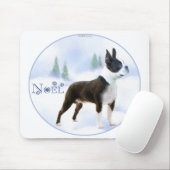 Tapis De Souris Noel Boston Terrier Mousepad (Avec souris)