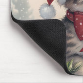 Tapis de souris Noël Chatons enneigés (Coin)