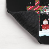 Tapis De Souris Noël Commence Avec Christ Snowman Christian Cro (Coin)
