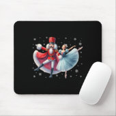 Tapis De Souris Noël Dancing Nutcracker Ballet Dance Femmes Ki (Avec souris)