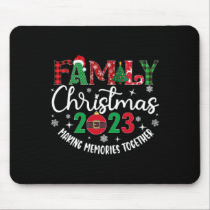 Tapis De Souris Noël de famille en faisant des souvenirs ensemble 
