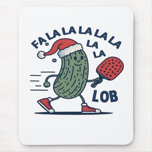 Tapis De Souris Noël de Pickball (Devant)