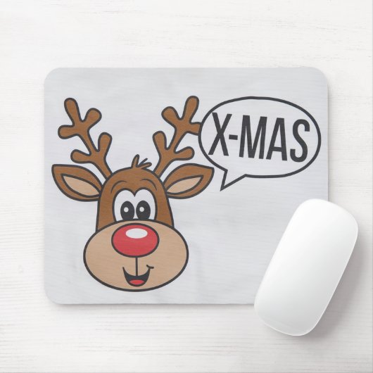 Tapis De Souris Noël de Rudolph (Avec souris)