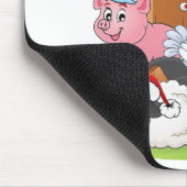 Tapis De Souris Noël des animaux de ferme (Coin)