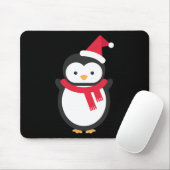 Tapis De Souris Noël des pingouins (Avec souris)