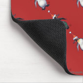 Tapis De Souris Noël des pingouins (Coin)