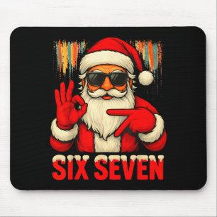 Tapis De Souris Noël Drôle Six Sept 6 7 Mème Santa Hommes Garçons