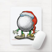 Tapis De Souris Noël du golf (Avec souris)