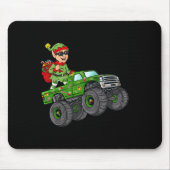 Tapis De Souris Noël Elf équitation Monster Camion Garçons Enfants (Devant)
