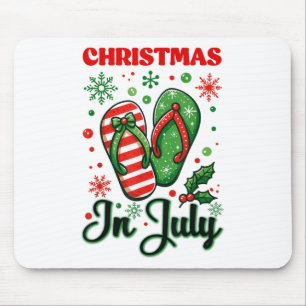 Tapis De Souris Noël En Juillet Flip Flops Xmas Flip Flops Summe