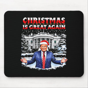 Tapis De Souris Noël est à nouveau génial Drôle de Santa Trump 202