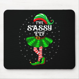 Tapis De Souris Noël Famille Équipée Femmes Filles Maman Le Sy Elf