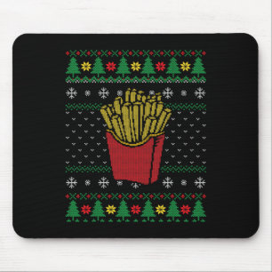 Tapis De Souris Noël Français Fries Ugly Sweat