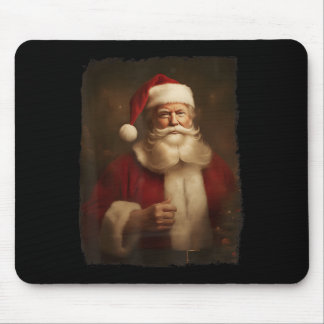 Tapis De Souris Noël Funky Trump Santa Claus Retro Vintage