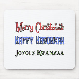 Tapis De Souris Noël - Hanoukka - Kwanzaa
