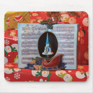 Tapis De Souris Noël Heure Chanson fermer livre Souris Pad