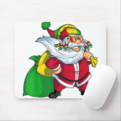 Tapis De Souris Noël jamaïcain rasta santa claus rastafarian.p (Avec souris)