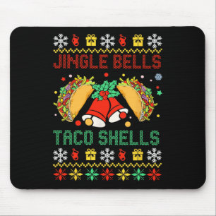 Tapis De Souris Noël Jingle Bells Taco Shells Drôle Famille Ug