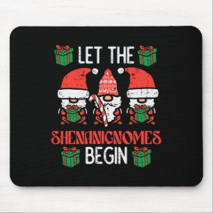 Tapis De Souris Noël Laisser Shenanignomes Commencer Noël Gnomes H