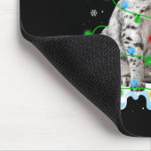 Tapis De Souris Noël Light Snowman égyptien Mau Cat Pet Lover (Coin)