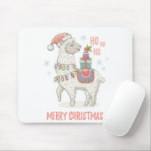Tapis De Souris Noël Llama (Avec souris)