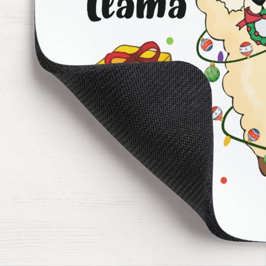 Tapis De Souris Noël Llama Mousepad (Coin)