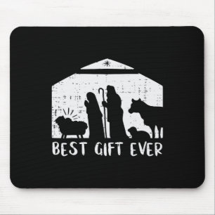 Tapis De Souris Noël Meilleur Cadeau Nativité Noël Noël Hommes chr