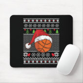 Tapis De Souris Noël Moche Sweet Style Basketball Joyeux Noël (Avec souris)
