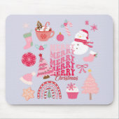 Tapis De Souris Noël moderne (Devant)