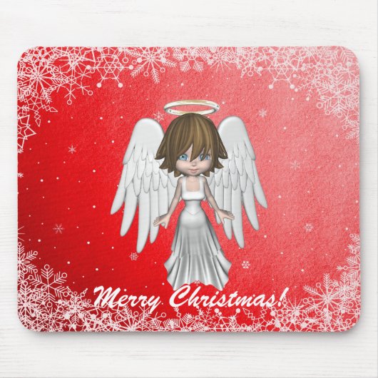 Tapis De Souris Noël Mousepad d'ange (Devant)