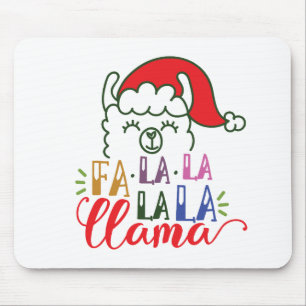Tapis De Souris Noël Mousepad de lama de La de La de La de La d