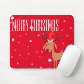 Tapis De Souris Noël Mousepad de renne (Avec souris)