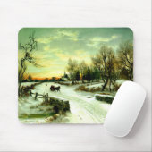 Tapis De Souris Noël neigeux (Avec souris)
