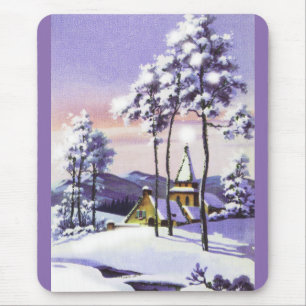 Tapis De Souris Noël neigeux