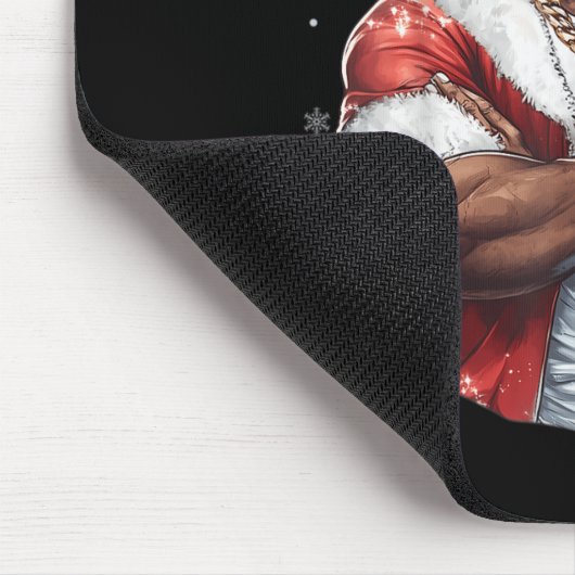 Tapis De Souris Noël Noël Noël Noël Noël Cool Noir Africain Amer (Coin)