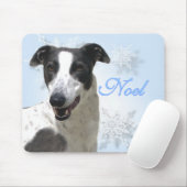 Tapis De Souris Noel noir et blanc gris2 (Avec souris)