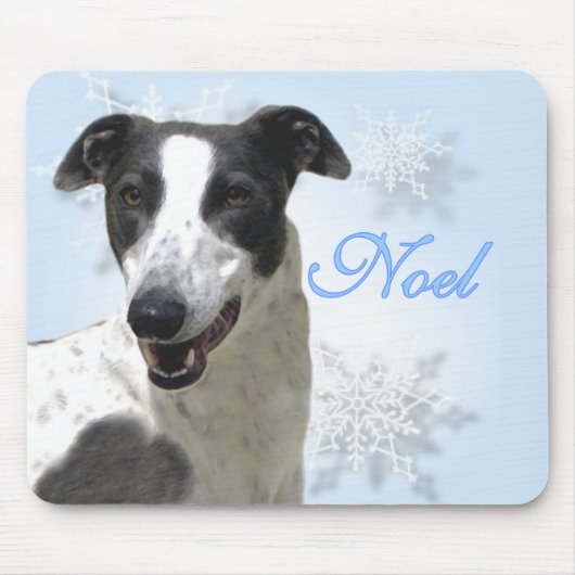 Tapis De Souris Noel noir et blanc gris2 (Devant)