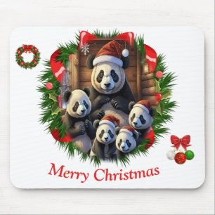 Tapis De Souris Noël Panda Bear