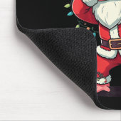 Tapis De Souris Noël Père Noël Costume Dabbing Axolotl Xmas Lumièr (Coin)