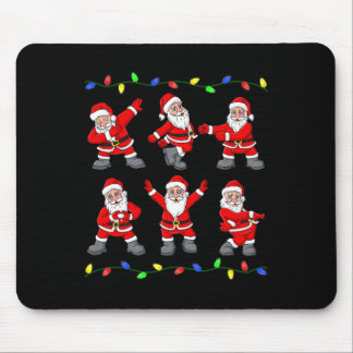 Tapis De Souris Noël Père Noël Danser Arbre Lumières Garçons Enfan