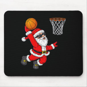 Tapis De Souris Noël Père Noël Dunking A Bysketbyll Boys Ki