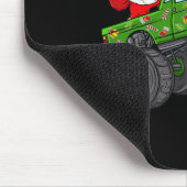 Tapis De Souris Noël Père Noël équitation dans Monster Truck Boys (Coin)