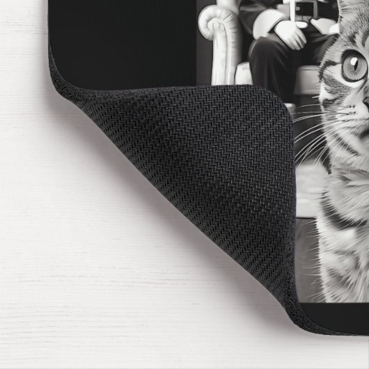 Tapis De Souris Noël Père Noël Joyeux X mas Funny Chat Selfie (Coin)