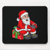 Tapis De Souris Noël Père Noël Vidéo Gamer Contrôleur Garçons (Devant)