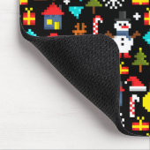 Tapis De Souris Noël Pixel (Coin)