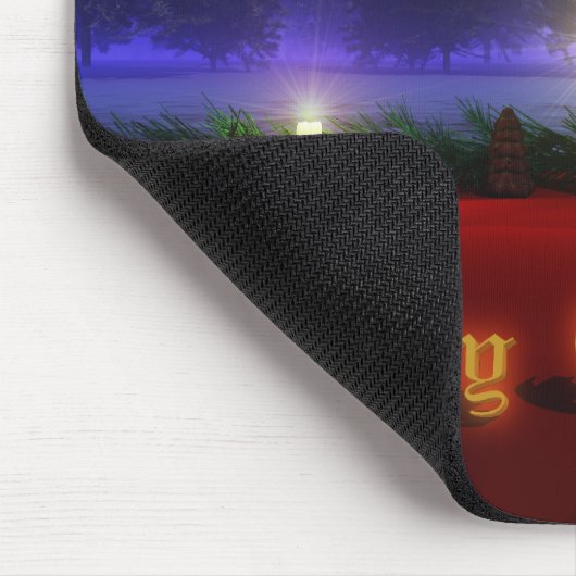 Tapis De Souris Noël plus lumineux Mousepad de visions (Coin)