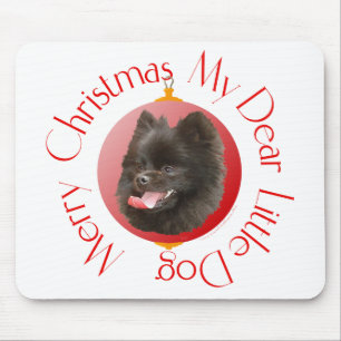 Tapis De Souris Noël Poméranien