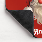 Tapis De Souris Noël rétro Holly Jolly Santa Claus (Coin)